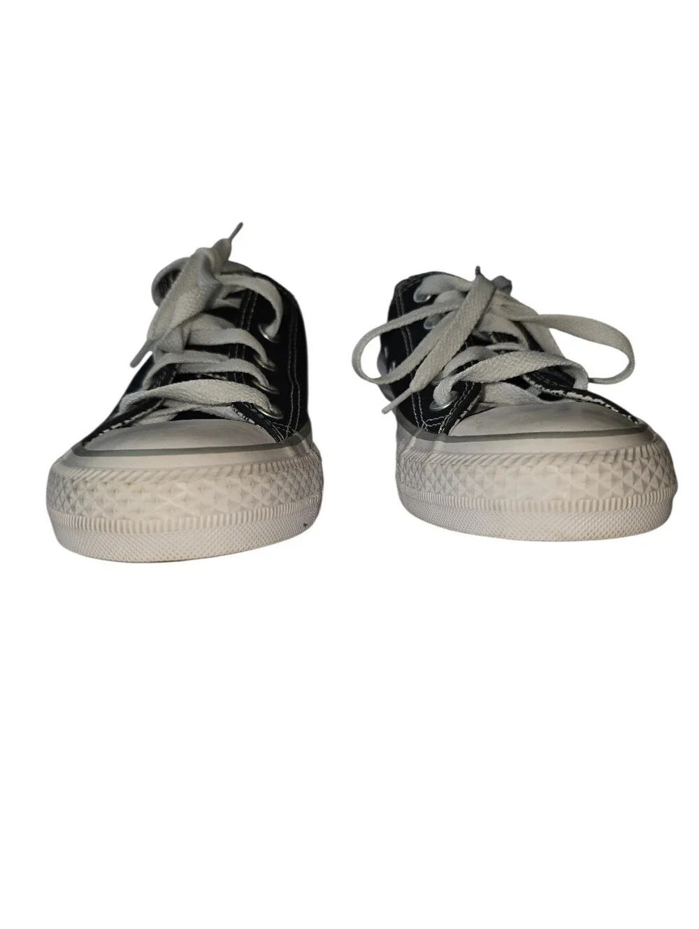 Converse Chuck Taylor All Star Double Tongue Low Top Sneakers Black Womens 6